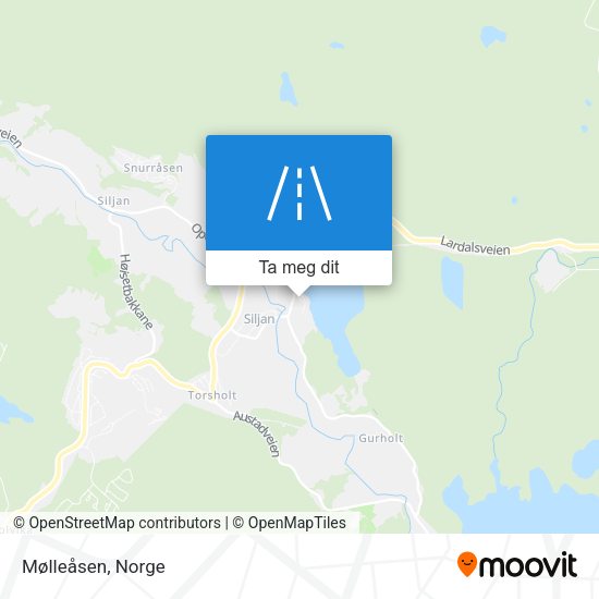 Mølleåsen kart