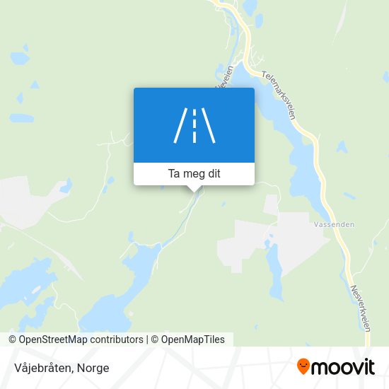 Våjebråten kart