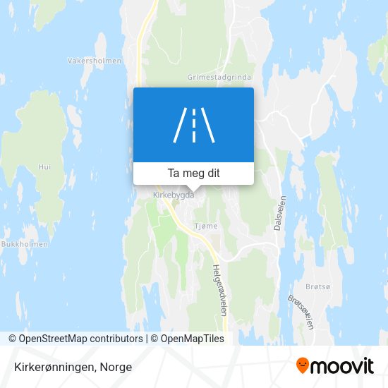 Kirkerønningen kart