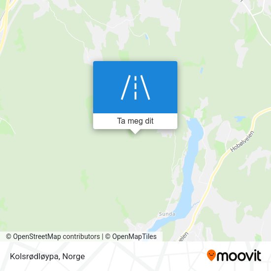 Kolsrødløypa kart