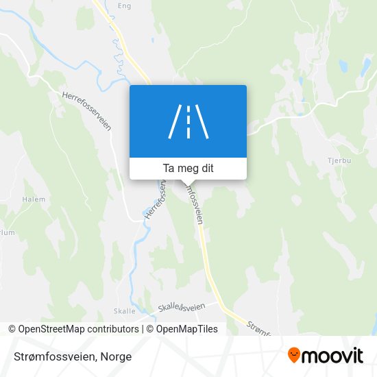Strømfossveien kart