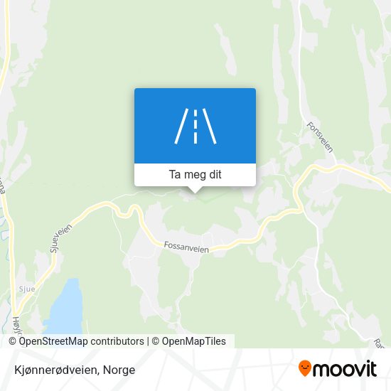 Kjønnerødveien kart