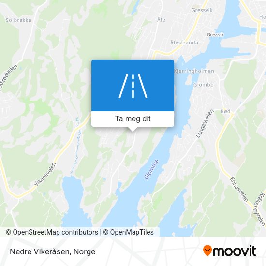 Nedre Vikeråsen kart