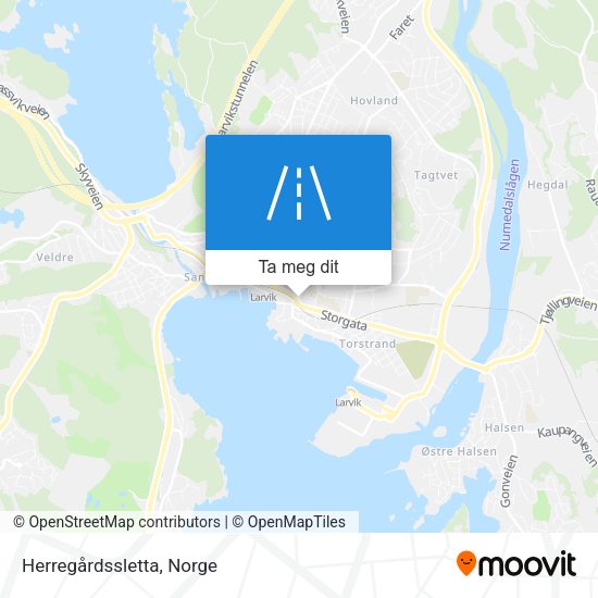 Herregårdssletta kart