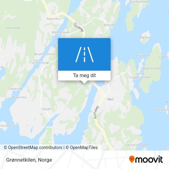 Grønnetkilen kart