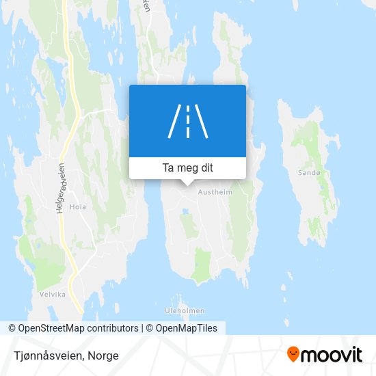 Tjønnåsveien kart