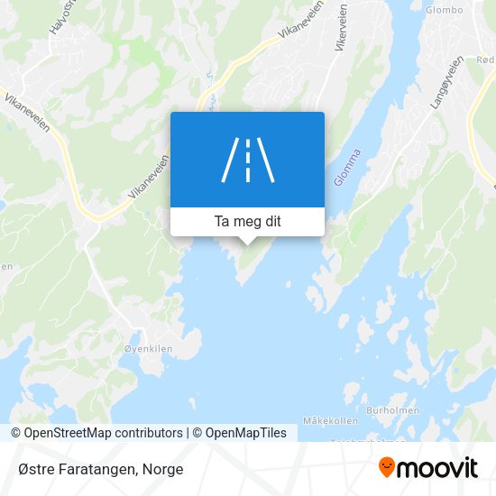 Østre Faratangen kart