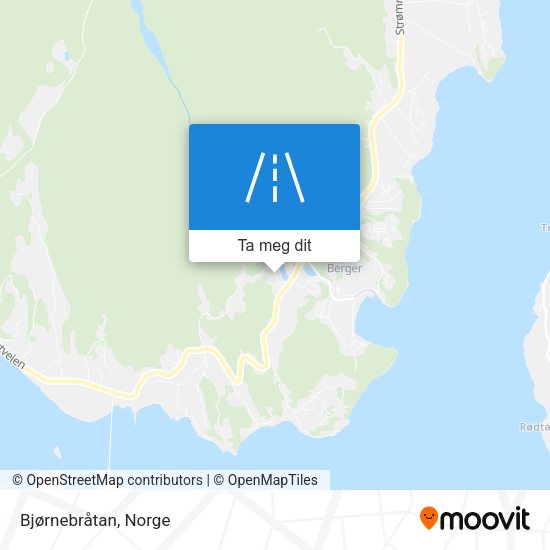 Bjørnebråtan kart