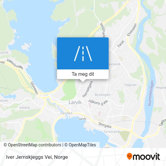 Iver Jernskjeggs Vei kart