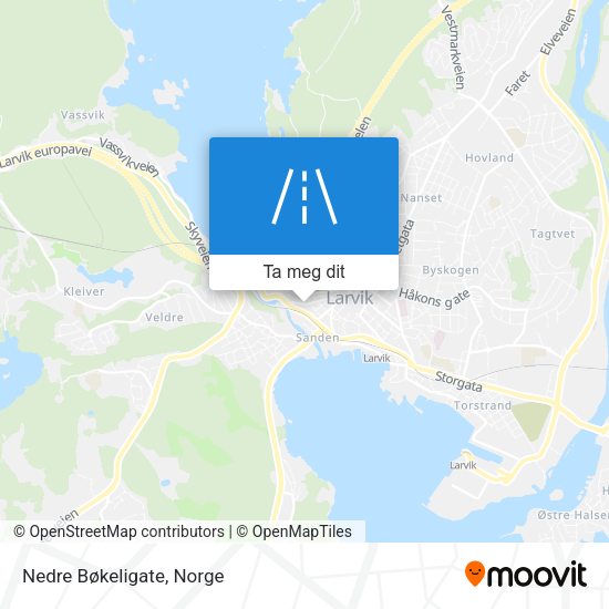 Nedre Bøkeligate kart