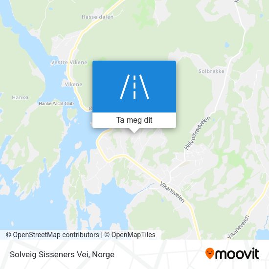 Solveig Sisseners Vei kart