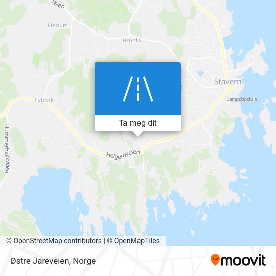 Østre Jareveien kart