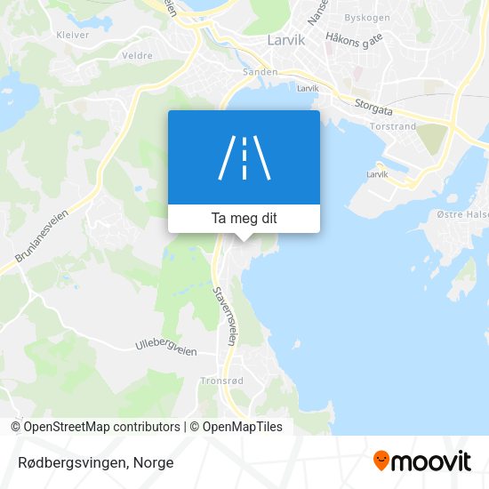 Rødbergsvingen kart