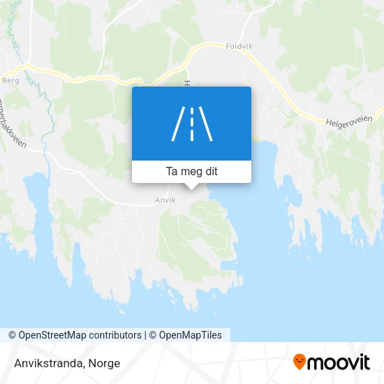 Anvikstranda kart