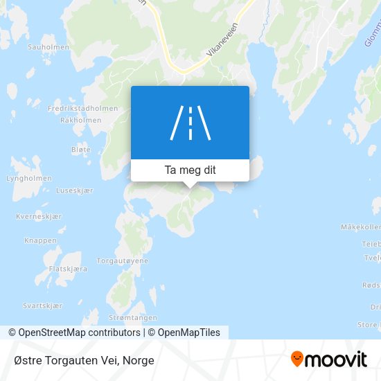 Østre Torgauten Vei kart