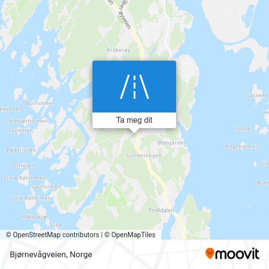 Bjørnevågveien kart