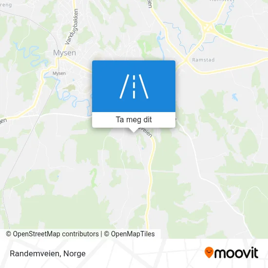 Randemveien kart