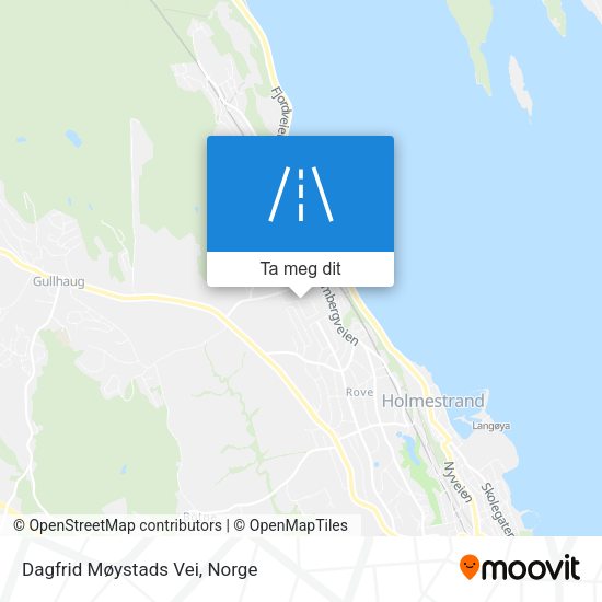 Dagfrid Møystads Vei kart