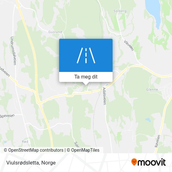 Viulsrødsletta kart