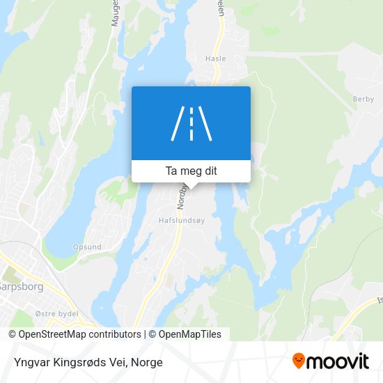 Yngvar Kingsrøds Vei kart