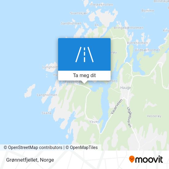 Grønnetfjellet kart