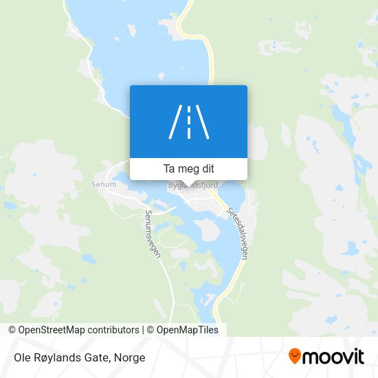 Ole Røylands Gate kart