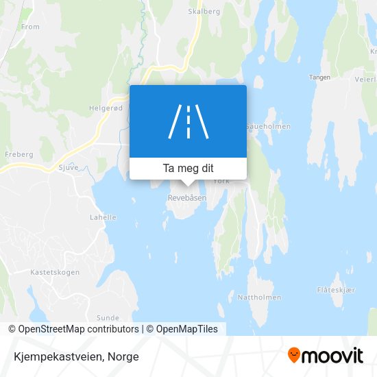 Kjempekastveien kart