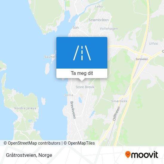 Gråtrostveien kart