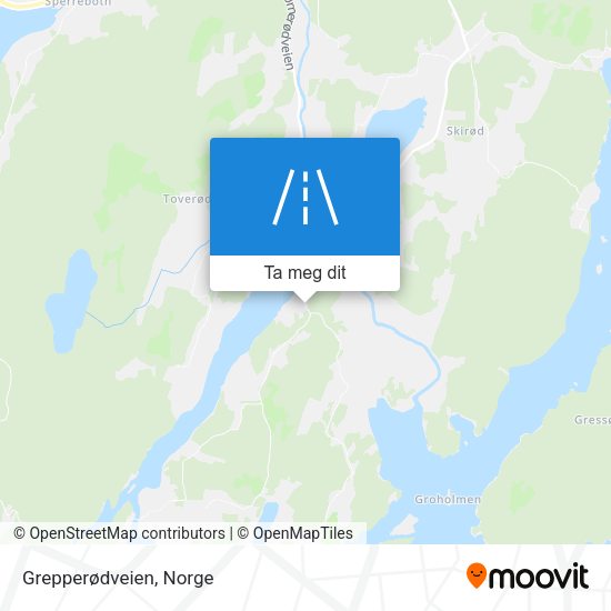 Grepperødveien kart