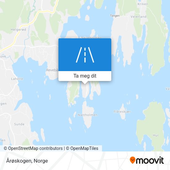 Årøskogen kart