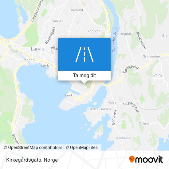Kirkegårdsgata kart