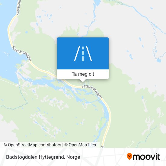 Badstogdalen Hyttegrend kart