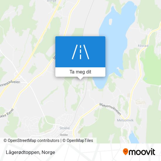 Lågerødtoppen kart