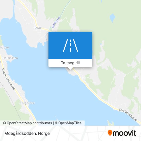 Ødegårdsodden kart