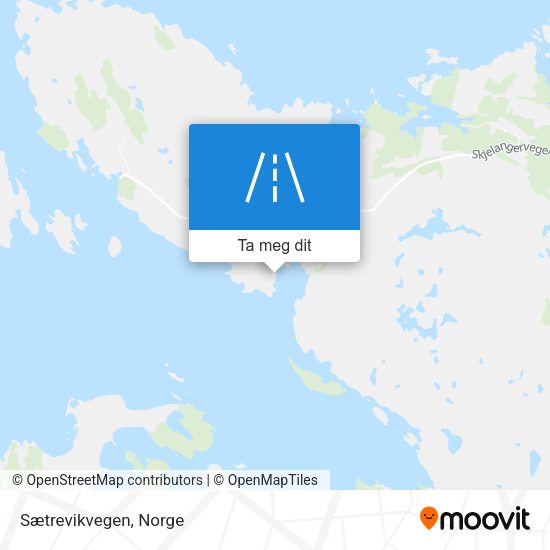 Sætrevikvegen kart
