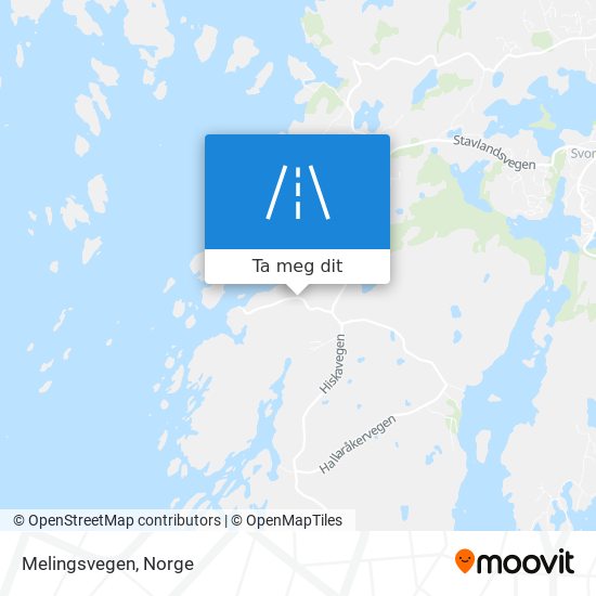 Melingsvegen kart