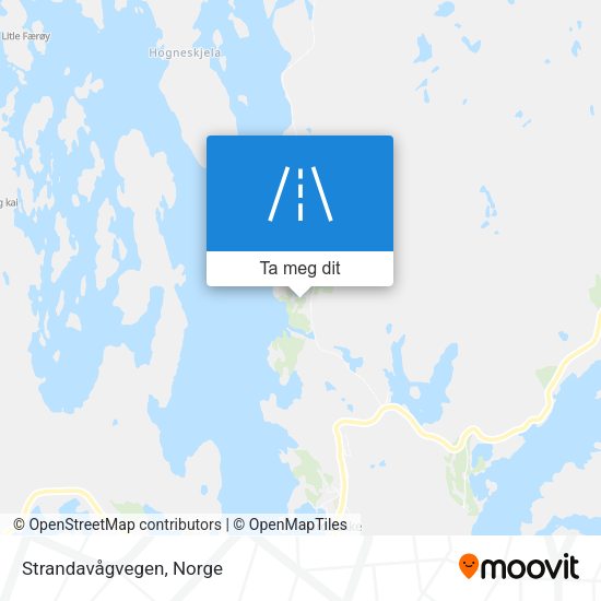 Strandavågvegen kart