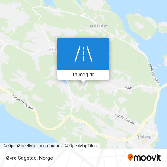 Øvre Sagstad kart
