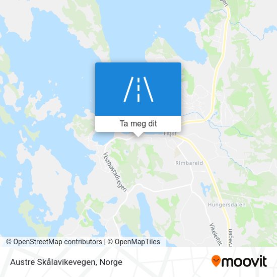 Austre Skålavikevegen kart