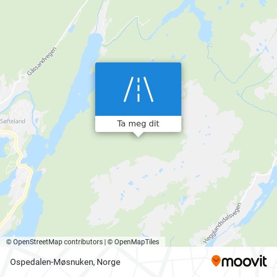 Ospedalen-Møsnuken kart