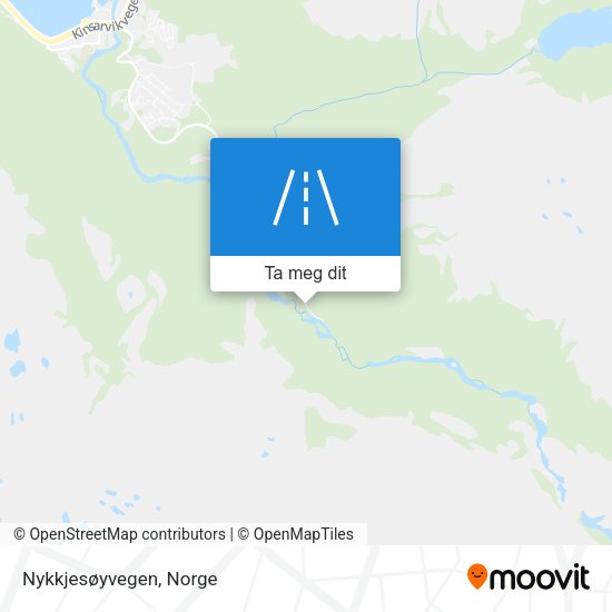 Nykkjesøyvegen kart
