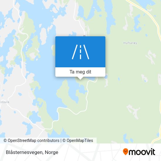 Blåsternesvegen kart