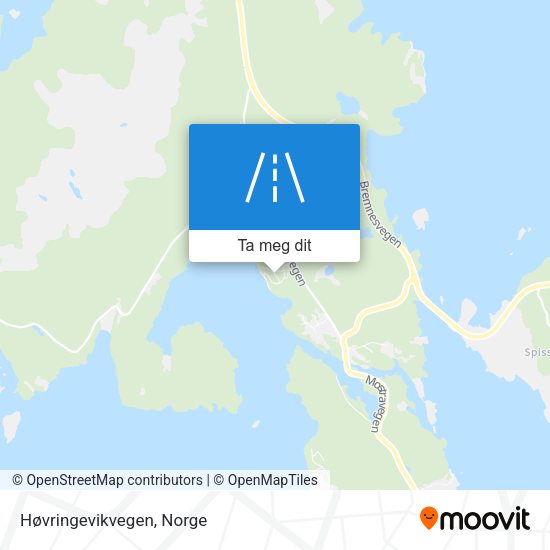 Høvringevikvegen kart