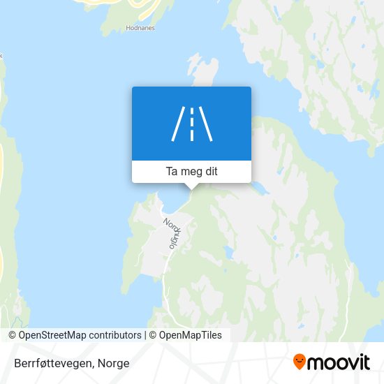 Berrføttevegen kart