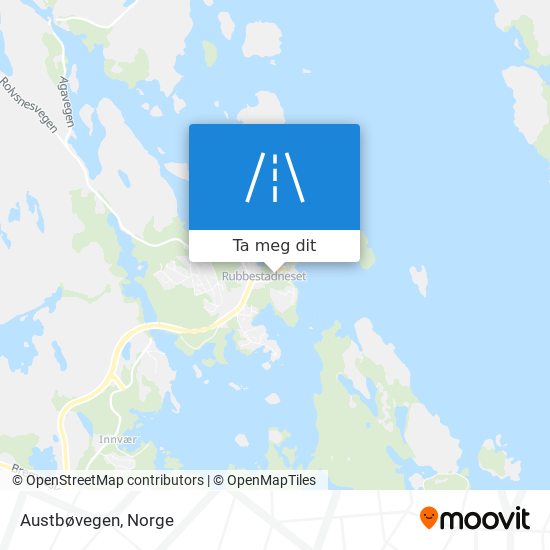 Austbøvegen kart