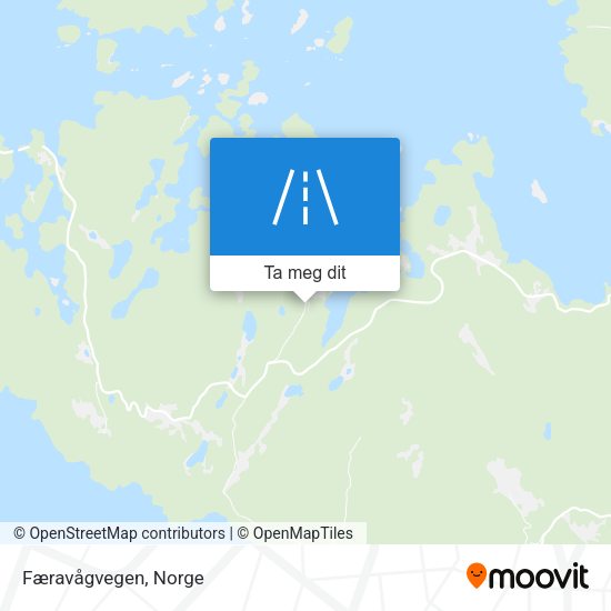 Færavågvegen kart