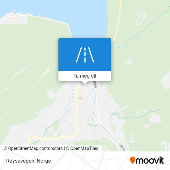 Røysavegen kart
