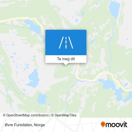 Øvre Furedalen kart