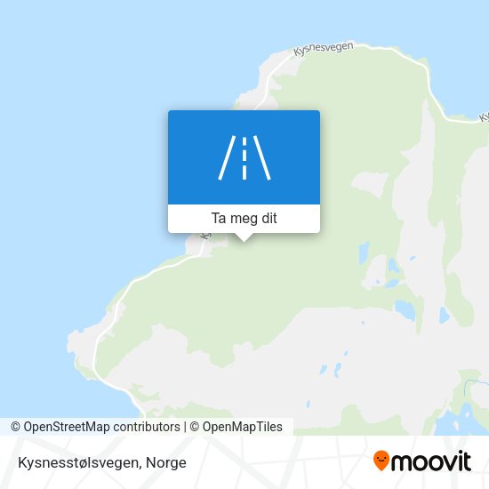 Kysnesstølsvegen kart