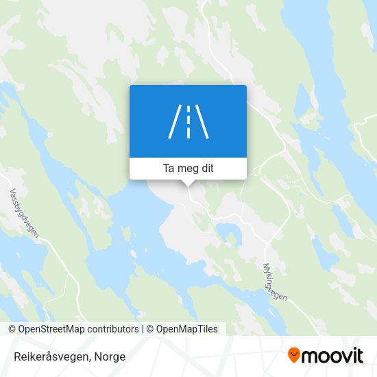 Reikeråsvegen kart